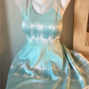 Truly Me Baby Sky Blue and White Everyday Dress